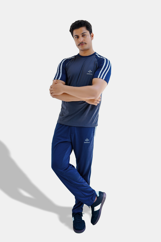 Tri_Linear Navy Drifit Tracksuit