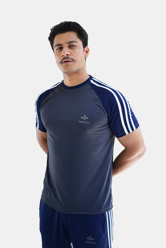 Tri_Linear Navy Drifit Tracksuit