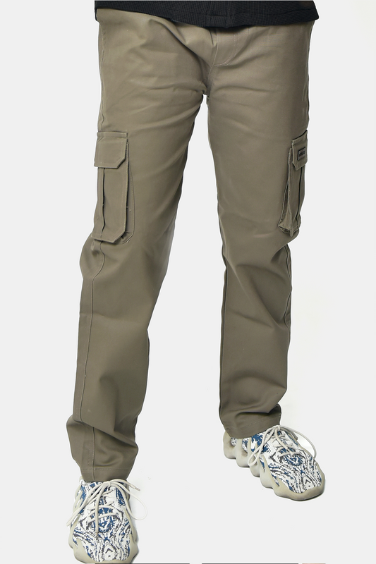 Olive Green Cargo Trousers