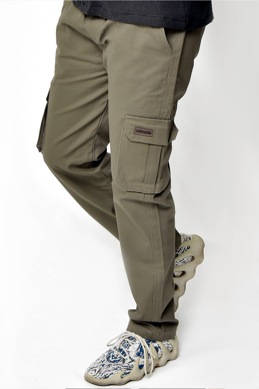 Olive Green Cargo Trousers