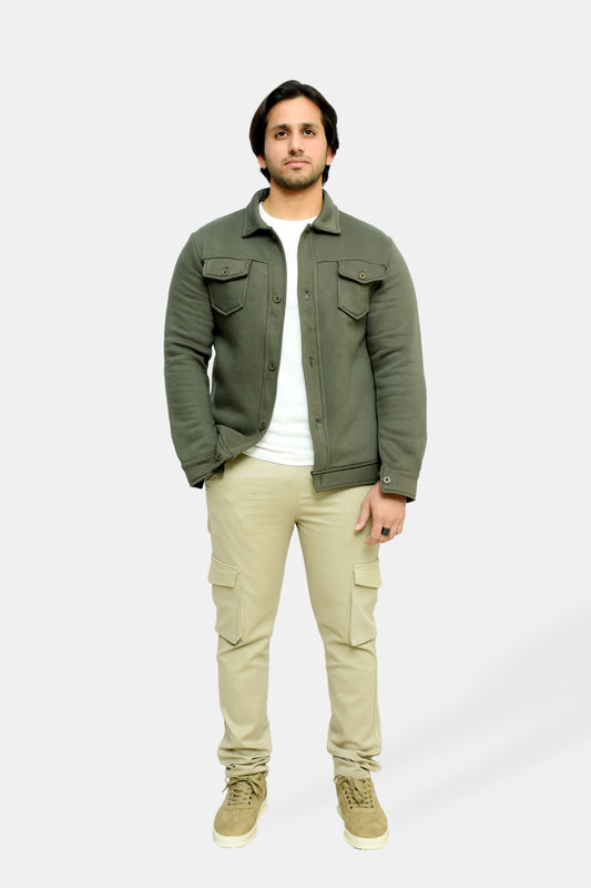 Olive Green Premium Trucker Jacket