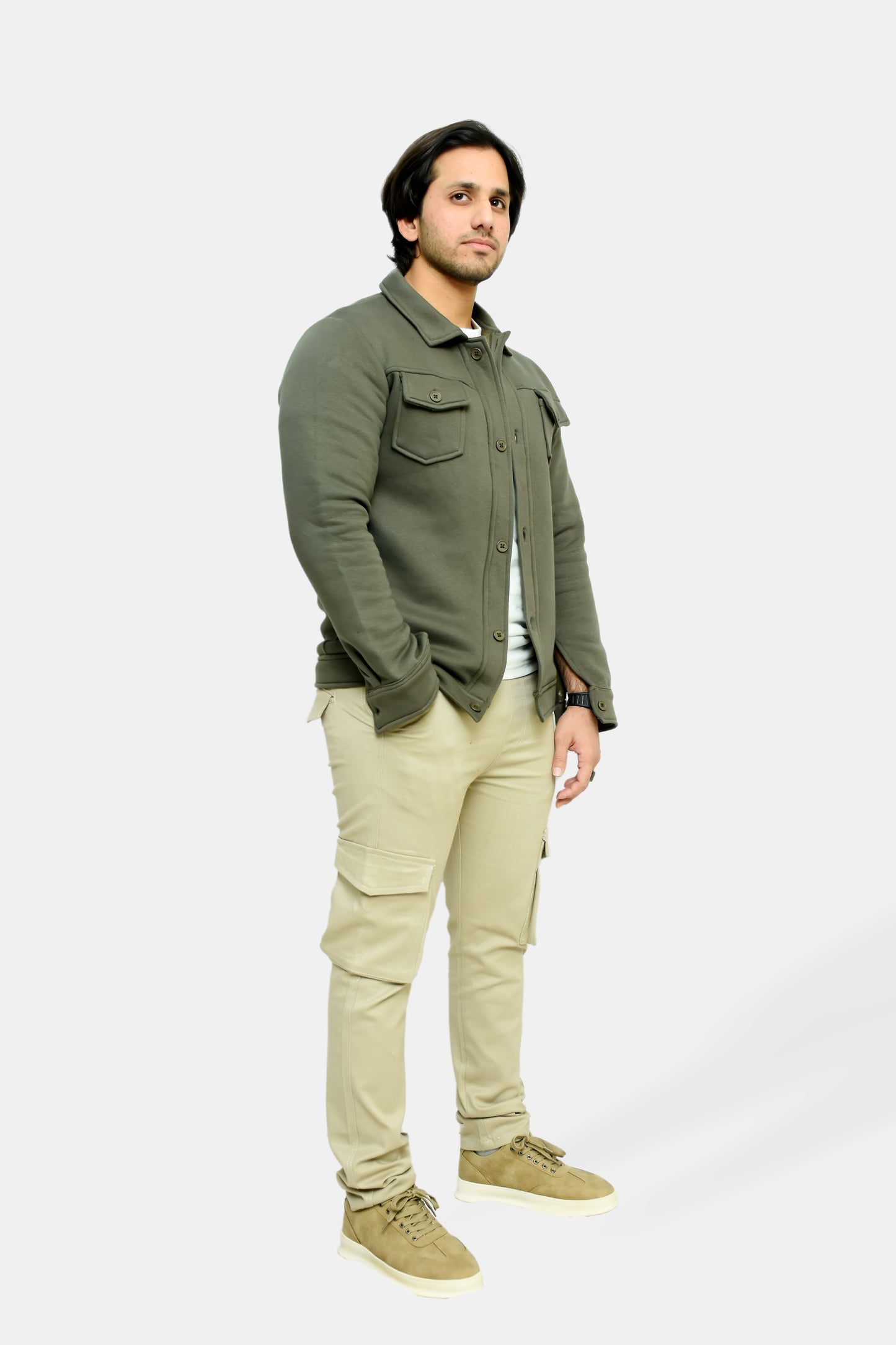 Olive Green Premium Trucker Jacket