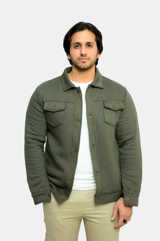 Olive Green Premium Trucker Jacket