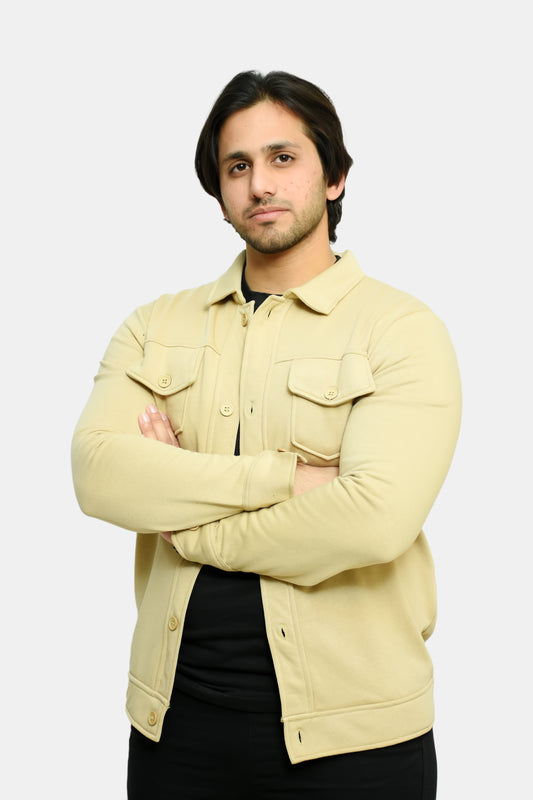 Beige Premium Trucker Jacket