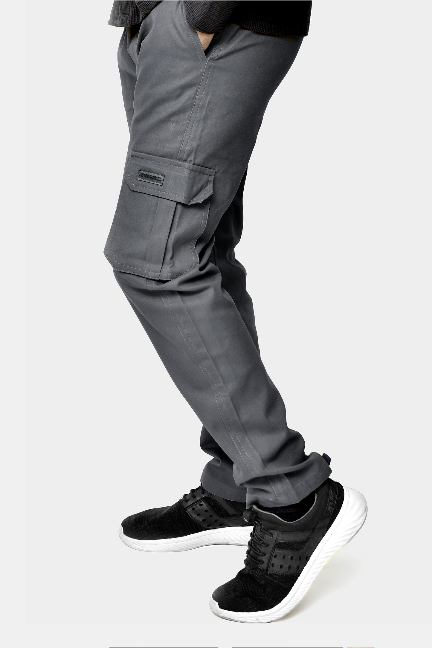 Grey Cargo Trousers