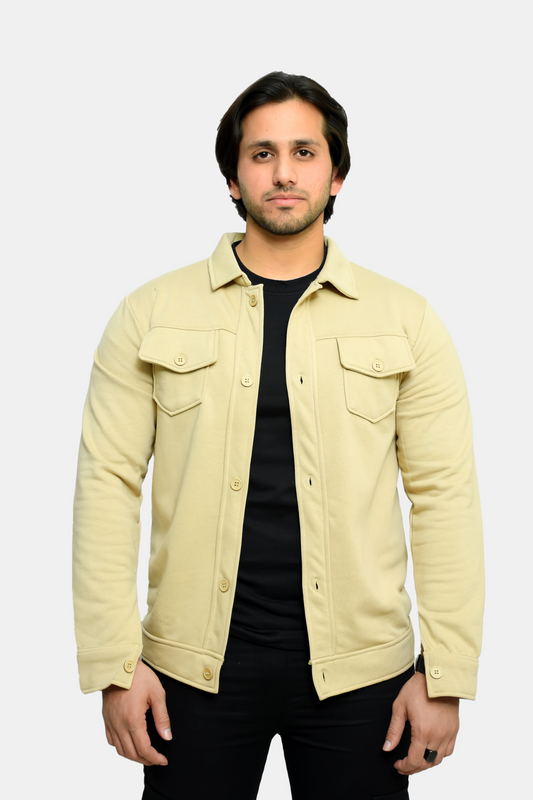 Beige Premium Trucker Jacket