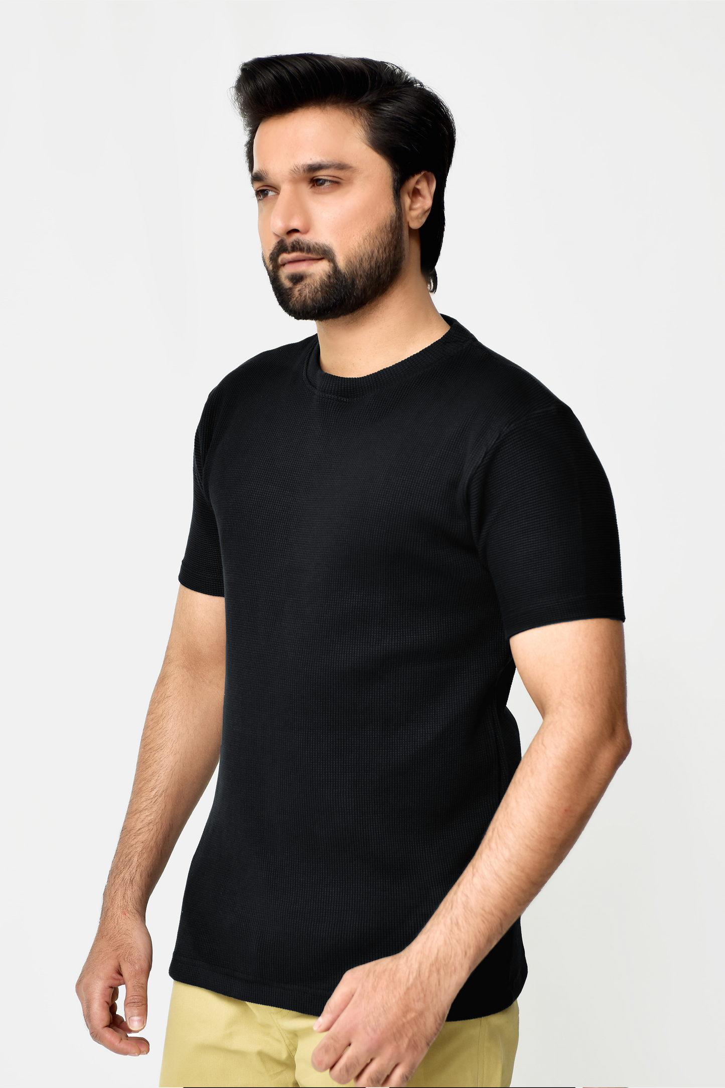 Knitted Black Premium Polo Shirt