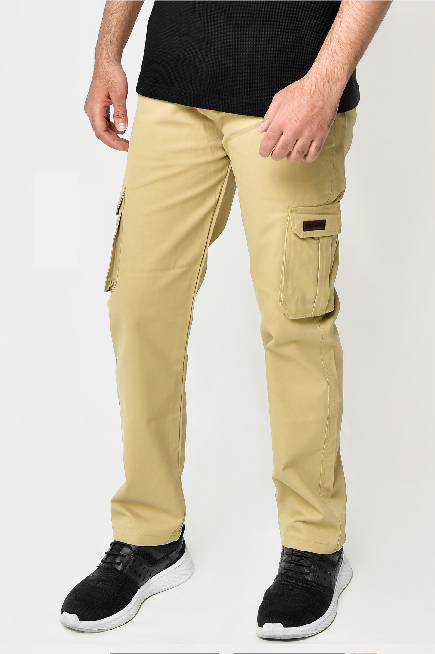 Beige Cargo Trousers