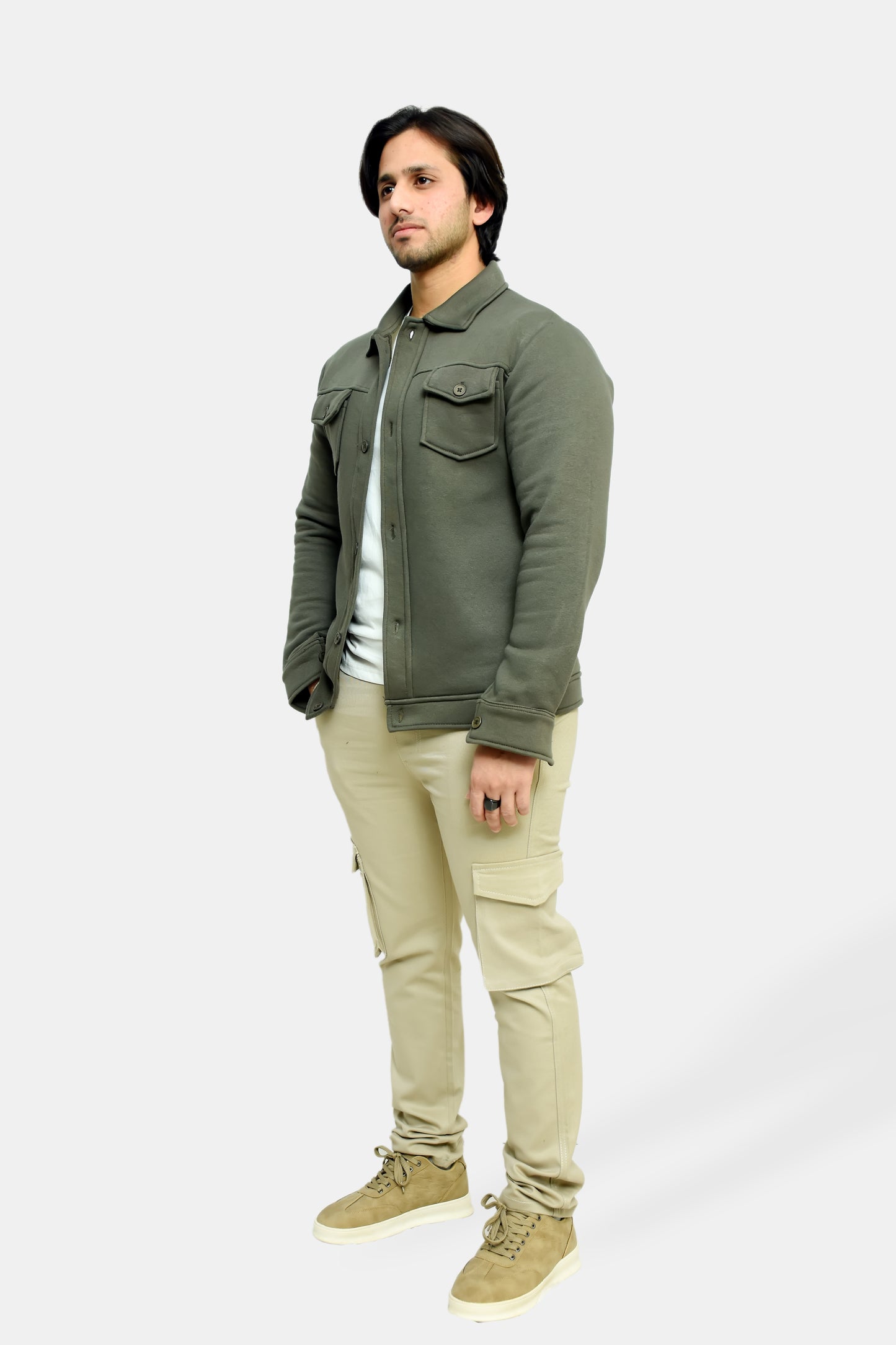 Olive Green Premium Trucker Jacket
