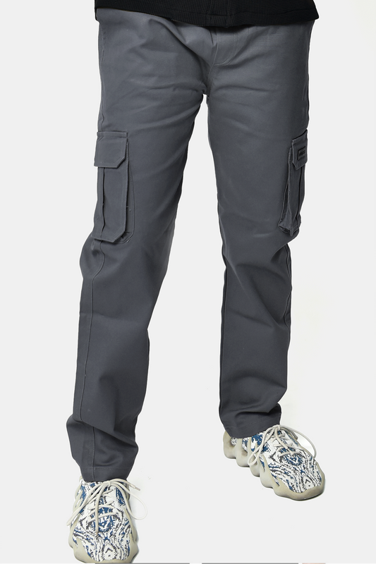 Grey Cargo Trousers