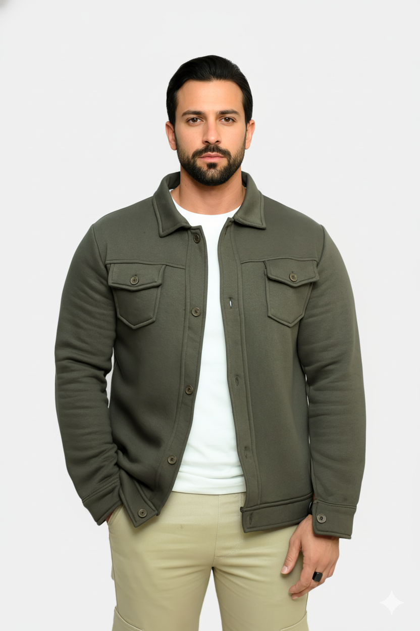 Olive Green Premium Trucker Jacket