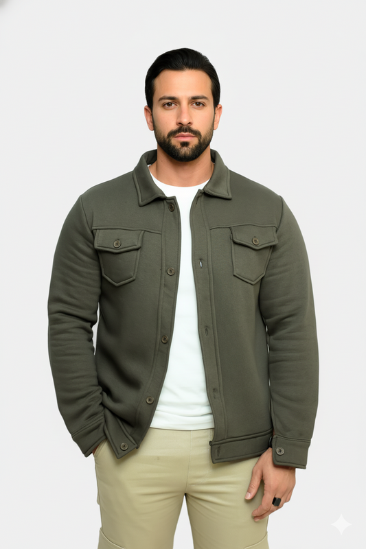 Olive Green Premium Trucker Jacket