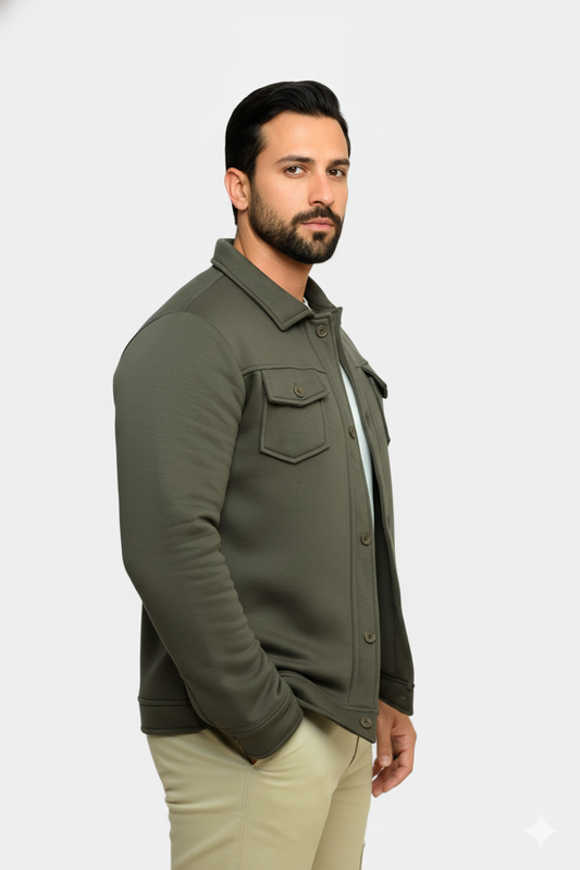 Olive Green Premium Trucker Jacket