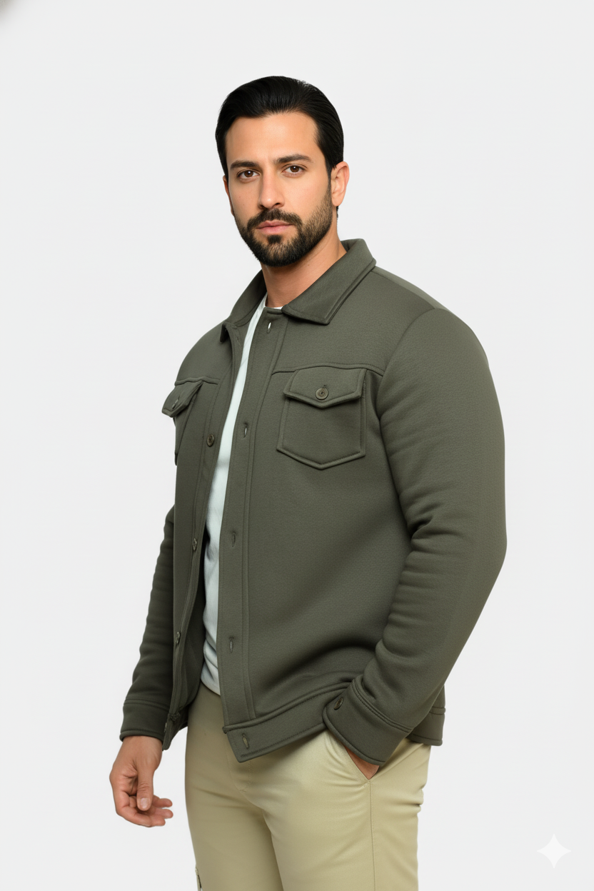Olive Green Premium Trucker Jacket