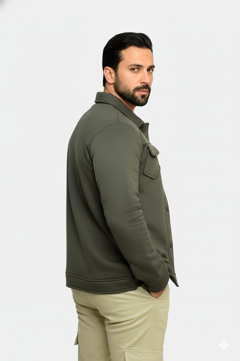Olive Green Premium Trucker Jacket